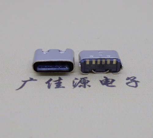 湖南Type-C6p母座接口短体立贴5.0mm