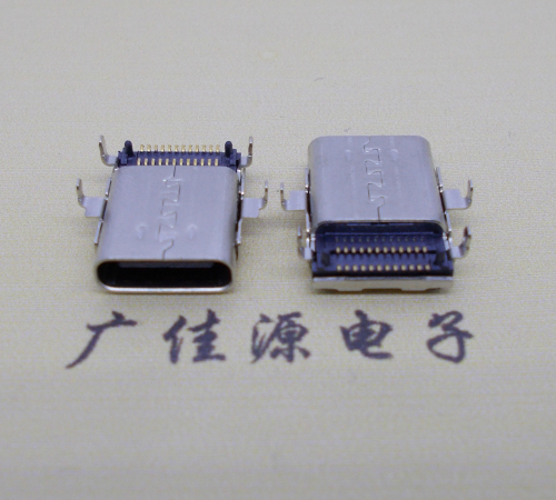 湖南沉板usb 3.1 type-c24p母座双排贴板L=12.8mm