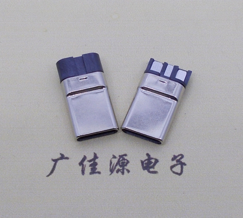 湖南焊线式 type c11p拉伸公头连接器总体长15.9mm