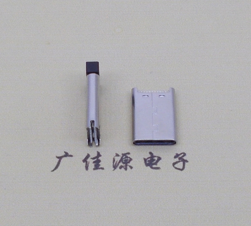 湖南USB-C接口TYPE-C24P公头夹板0.7mm厚度PCB板 外壳拉伸式和铆压式具有高速数据传输和快速充电音频功能